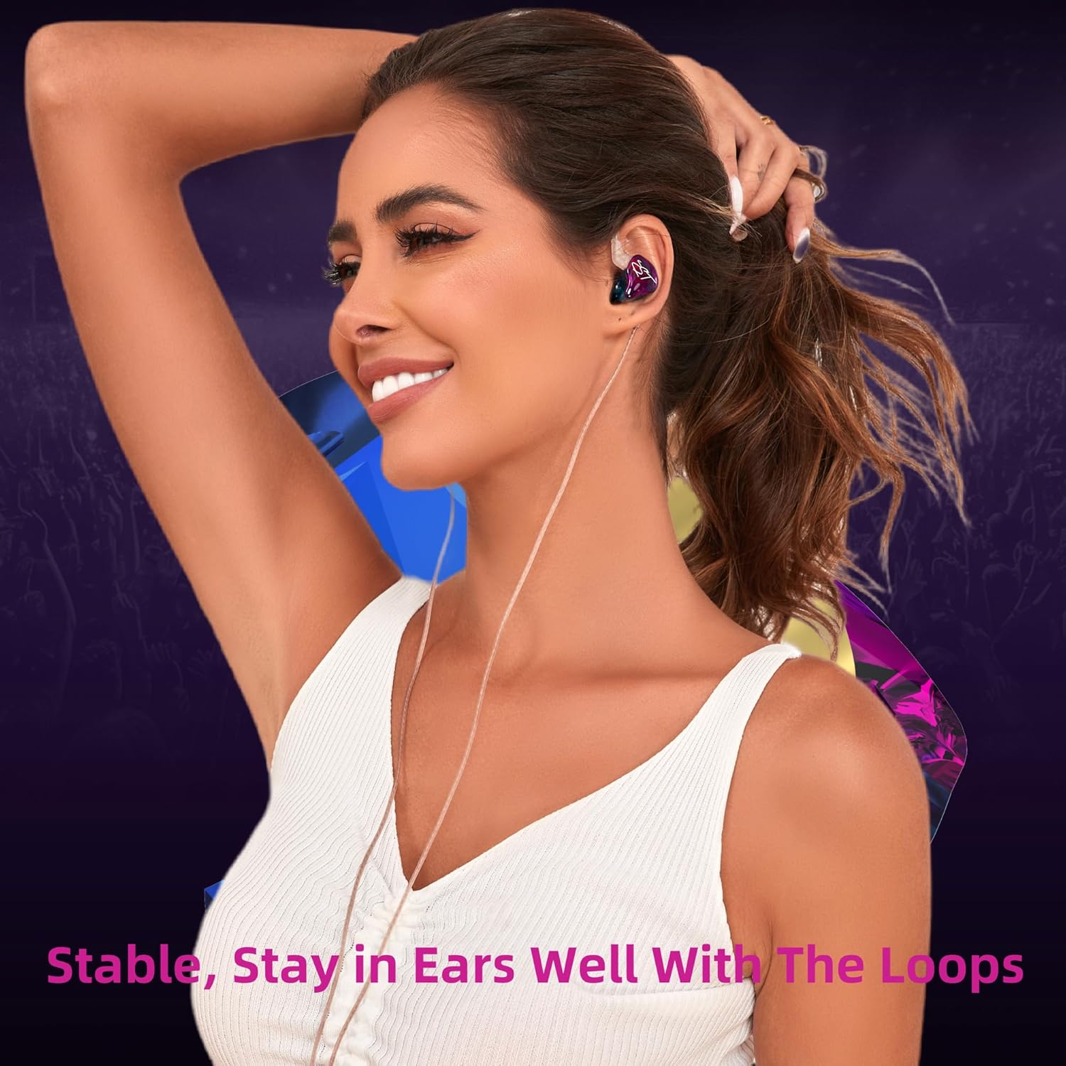 Detalle 2 de YINYOO Easy KZ ZST 1BA+1DD Earphones