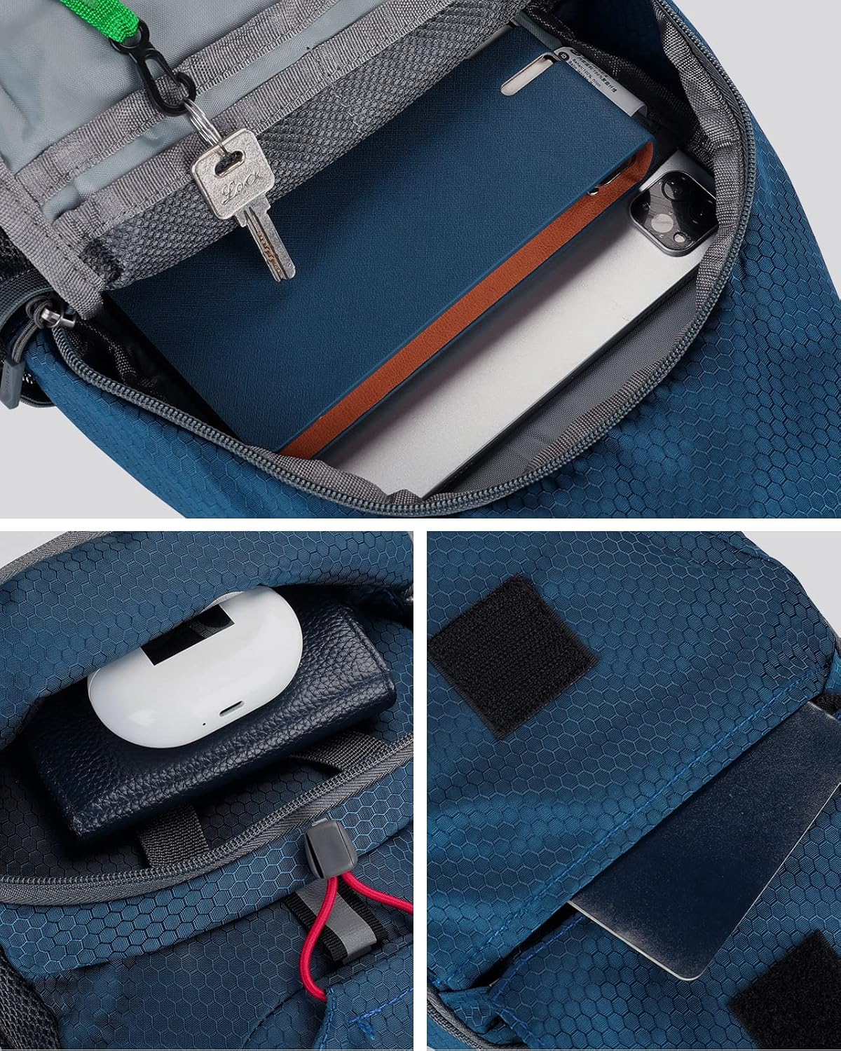 Thumbnail 4 de WATERFLY Brusttasche Sling Bag Klein – faltbare Crossbody für Reisen, Wandern und Alltag