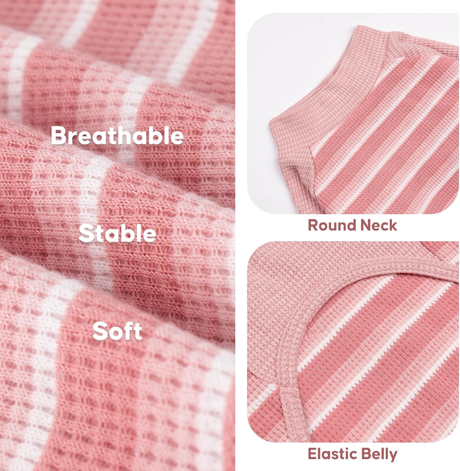 Detalle de KYEESE Dog Shirt in Waffle Knit