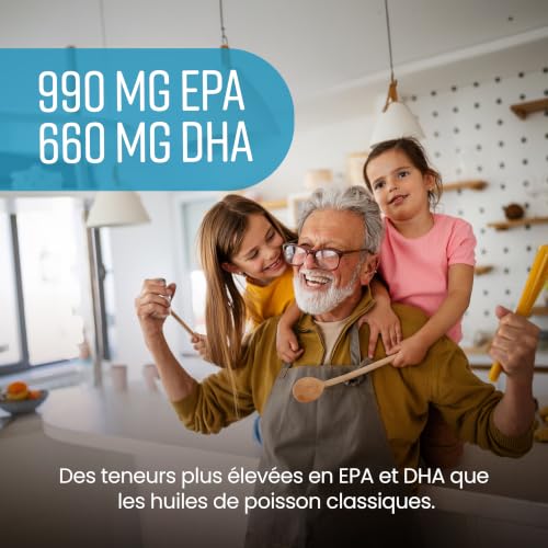 Thumbnail 9 de VitaBright Oméga 3 Gélules 1000–3000 mg: 990 mg EPA / 660 mg DHA, 300 gélules, huile de poisson purifiée et certifiée Friend of the Sea