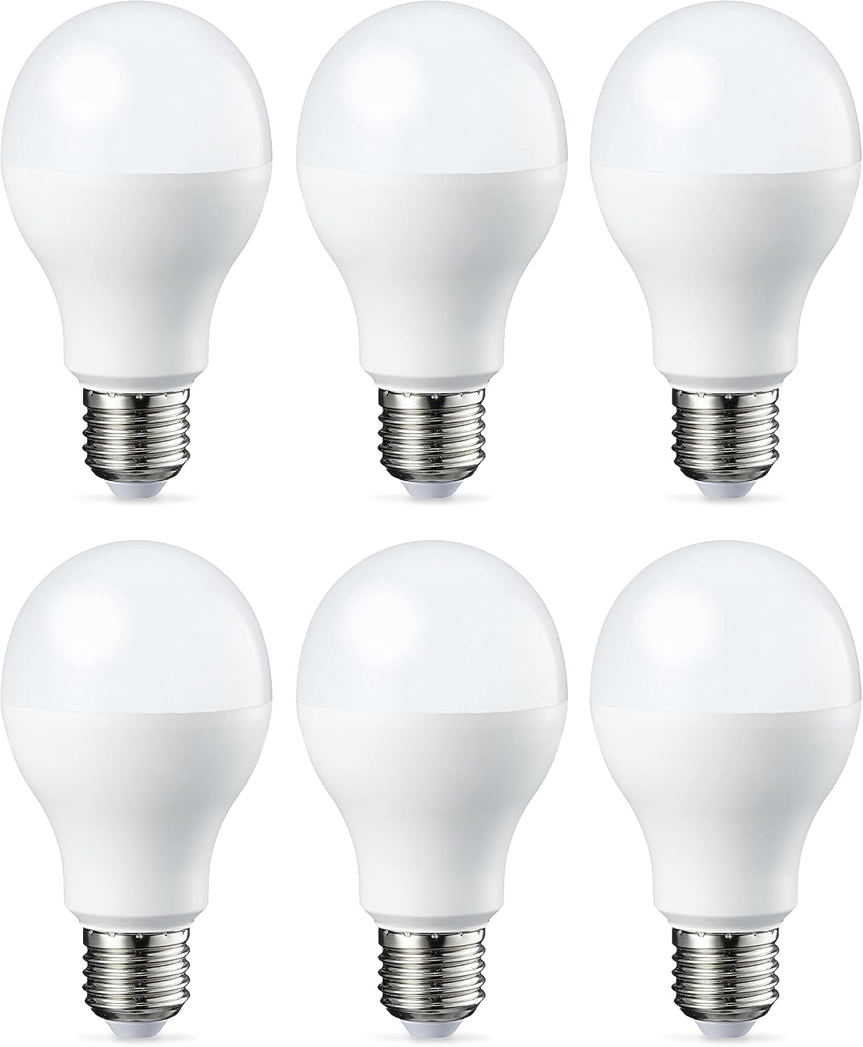 Detalle de Amazon Basics LED E27 Edison Screw Bulb – 14W, 2700K, Dimmable (Pack of 6)