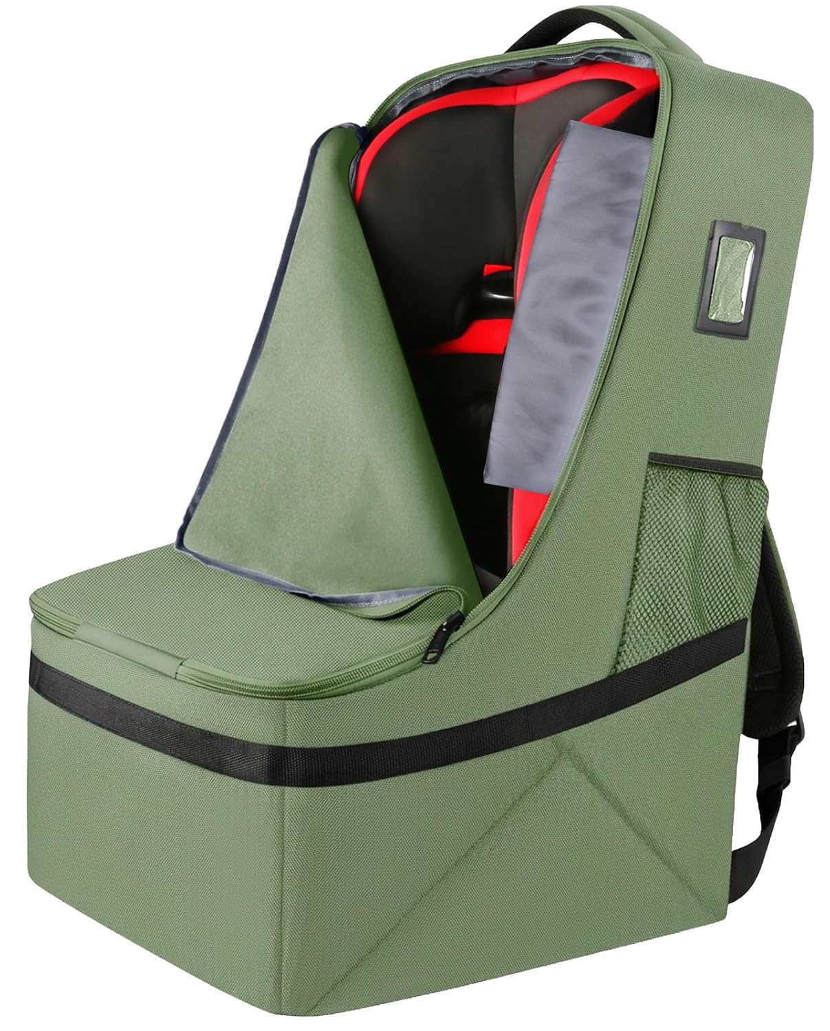 YOREPEK Padded Car Seat Travel Bag, 17" x 17" x 28", Backpack Straps