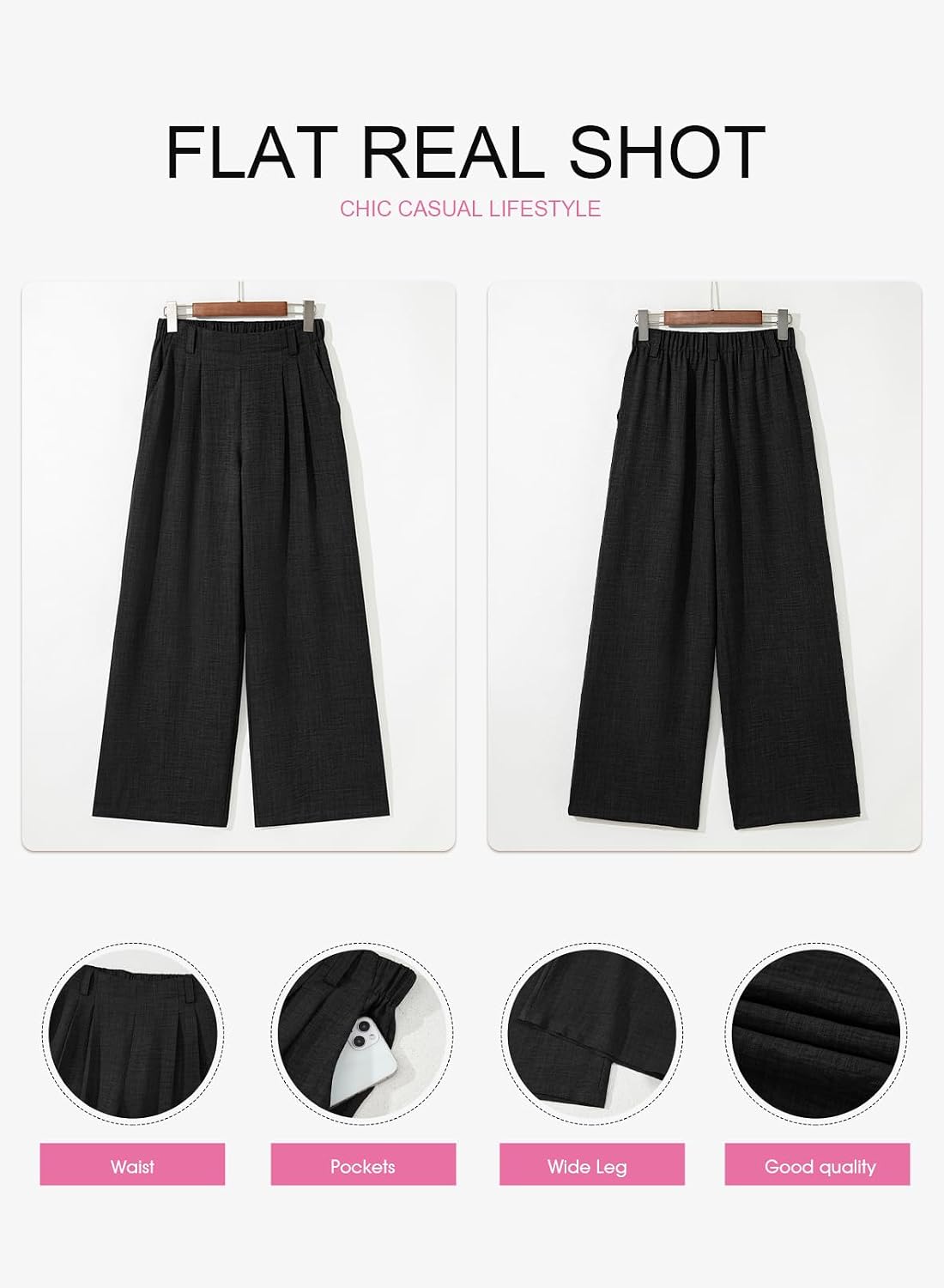 Thumbnail 5 de EVALESS Wide Leg Pants High-Waisted 2026