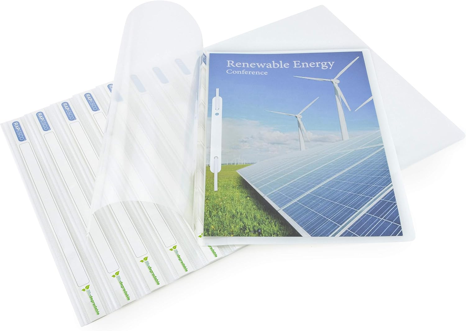 Rapesco 1591 ECO Cartella per Progetti A4, Bianco – Confezione da 10