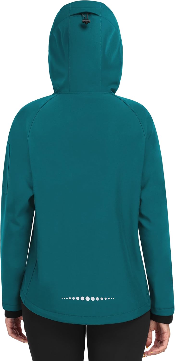 Thumbnail 2 de MoFiz Women's Fleece-Lined Softshell Jacket with Hood, 5 Pockets
