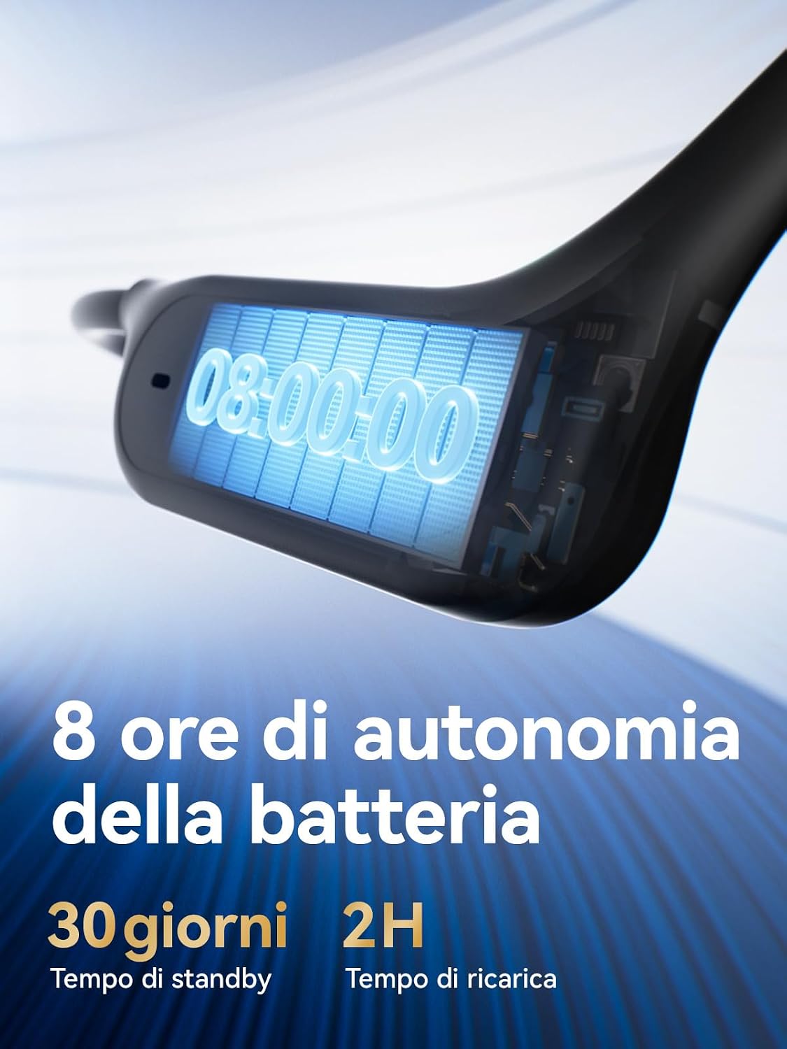 Thumbnail 4 de SANAG B33S Cuffie Conduzione Ossea per Nuoto: 32 GB MP3, Bluetooth 6.0 e IPX8