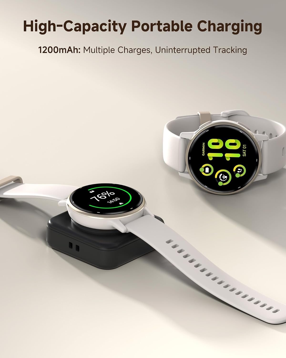 Thumbnail 2 de Garmin Watch Charger 1200mAh Portable Power Bank