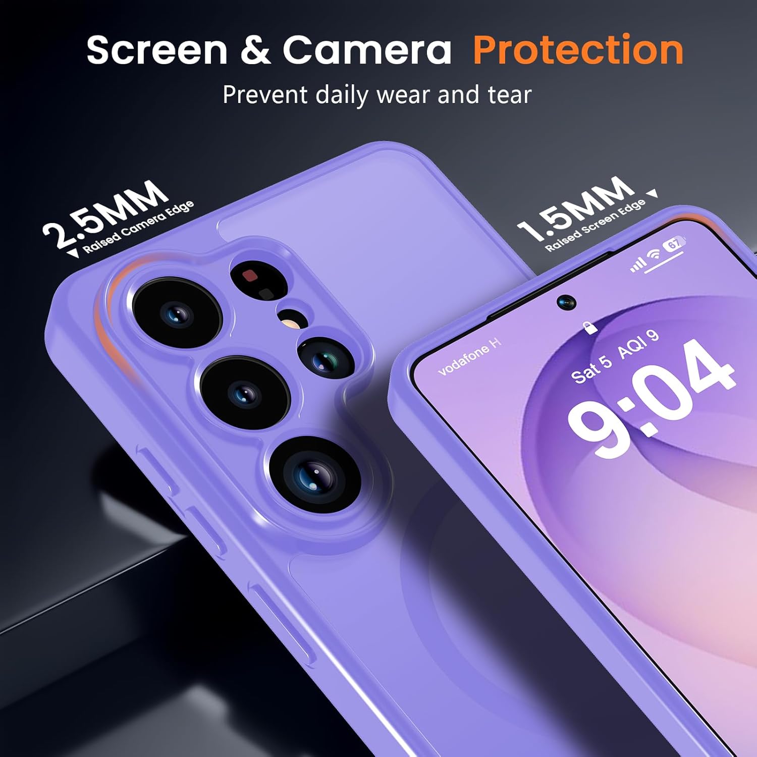 Detalle 2 de BPOASE S26 Ultra case with 2.5 mm camera lip