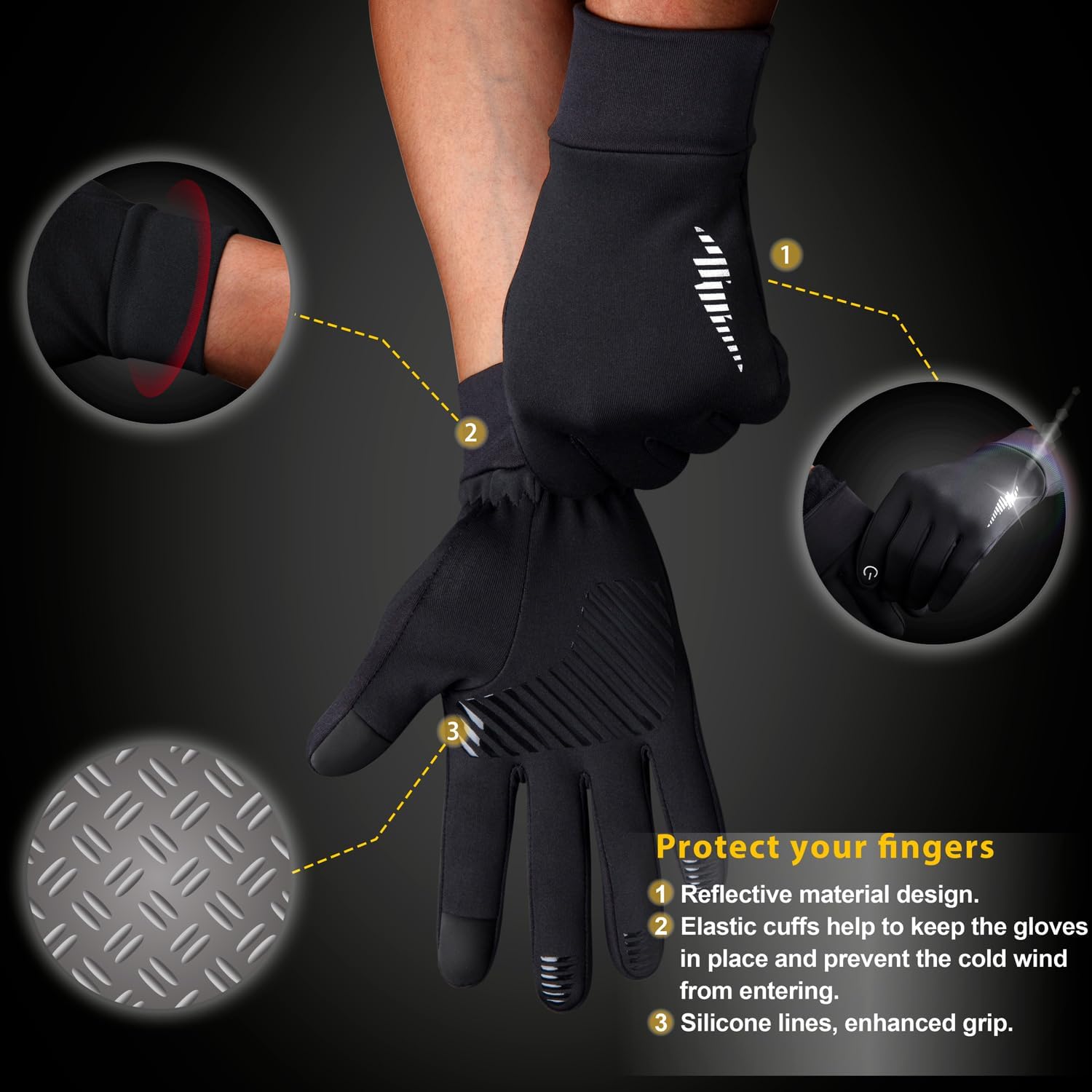 Thumbnail 2 de SIMARI Winter Gloves Polyester Blend