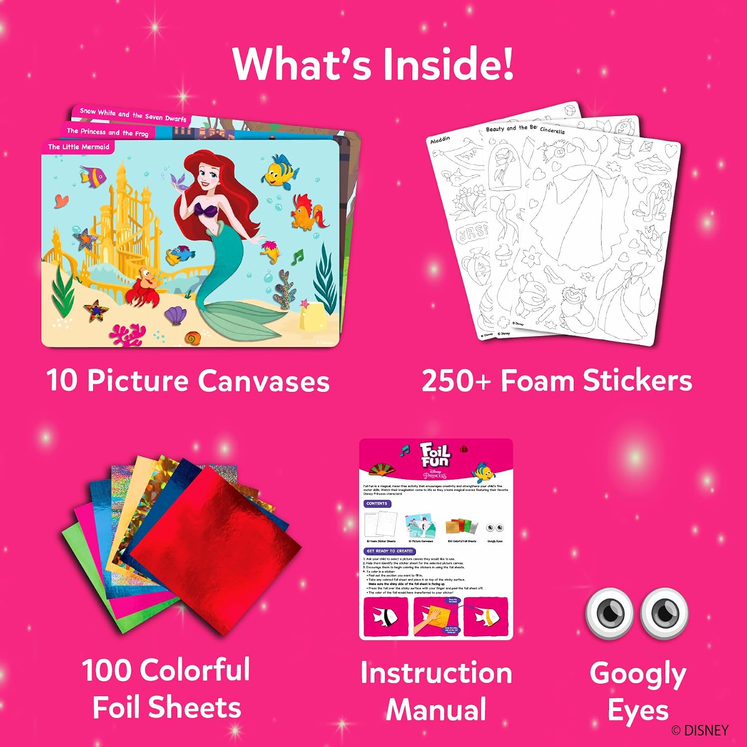 Detalle de Skillmatics Foil Fun Disney Princess 10 kits