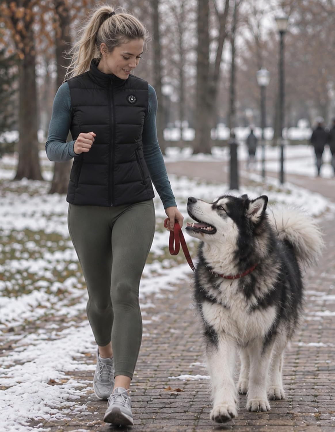 Detalle de HOOHEAT Women's Heated Vest with 15 Heating Zones and 16,000mAh Battery