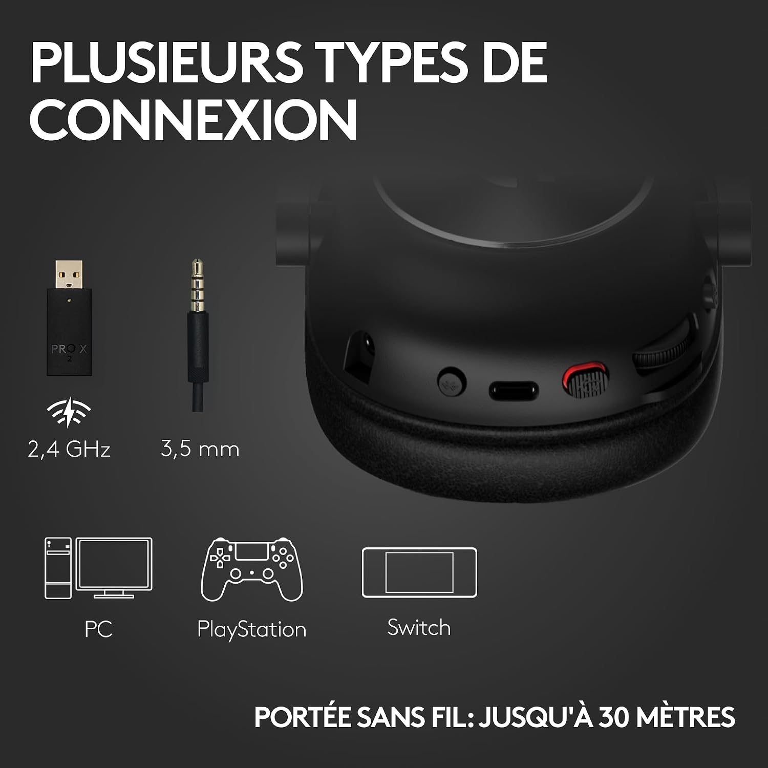 Thumbnail 4 de Logitech G PRO X 2 LIGHTSPEED Casque 50 mm