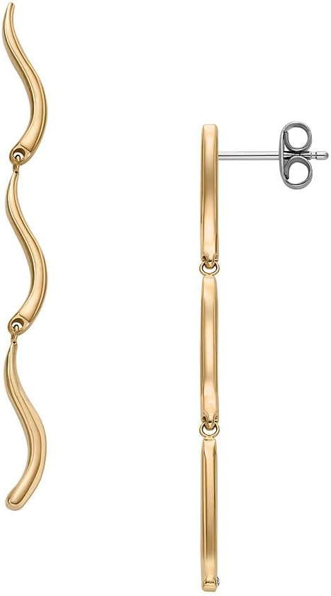 Thumbnail 4 de Skagen Damen Ohrringe in Gold-Ton aus Edelstahl mit Post-Verschluss