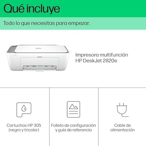 Thumbnail 10 de HP DeskJet 2820e Impresora multifunción A4 7,5 ppm