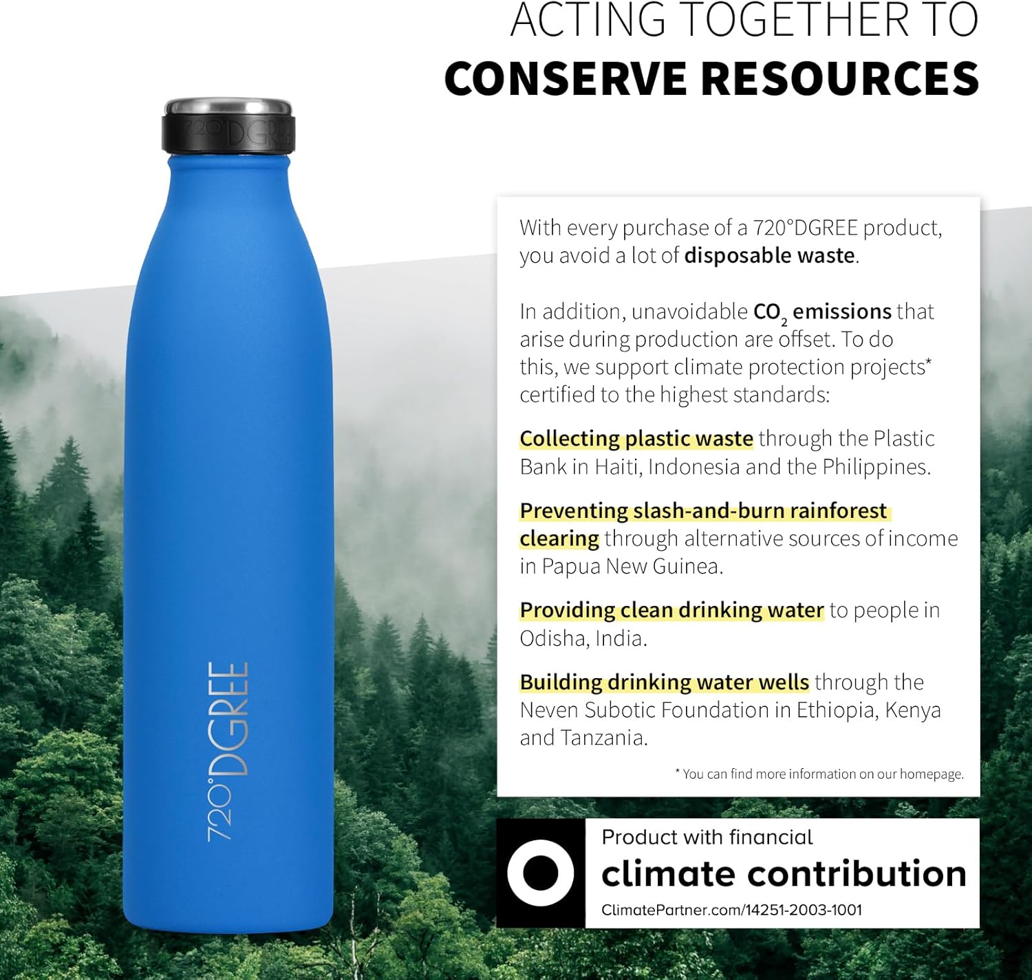 Thumbnail 4 de 720°DGREE milkyBottle Botella Acero Inoxidable 350ml 🥤