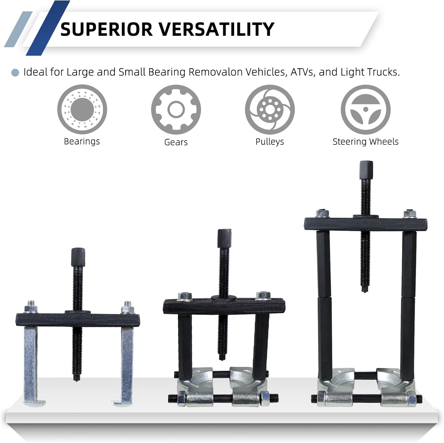 Thumbnail 3 de CCLIFE 14-TLG Lagerabzieher-Set mit Trennmessern und Polradabzieher, 30–70 mm