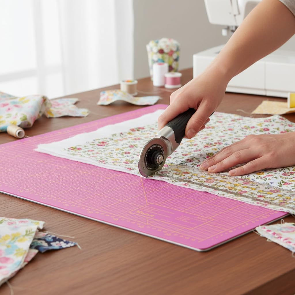 Thumbnail 1 de Schneidematte Violett Pink (90x120 cm), 3-lagig, selbstheilend – A0 Schneideunterlage fürs Basteln