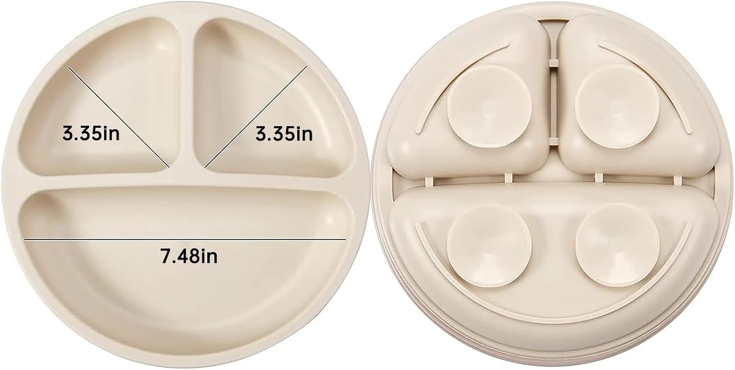 Thumbnail 3 de PandaEar Baby Feeding Set siliconen babymaaltijdset met zuignappen