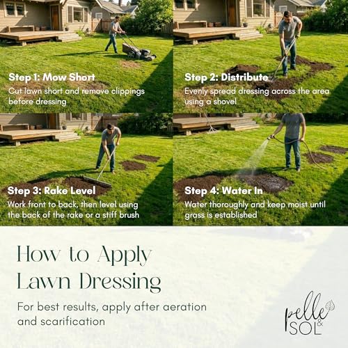 Detalle de Pelle & Sol Lawn Dressing Compost 25L