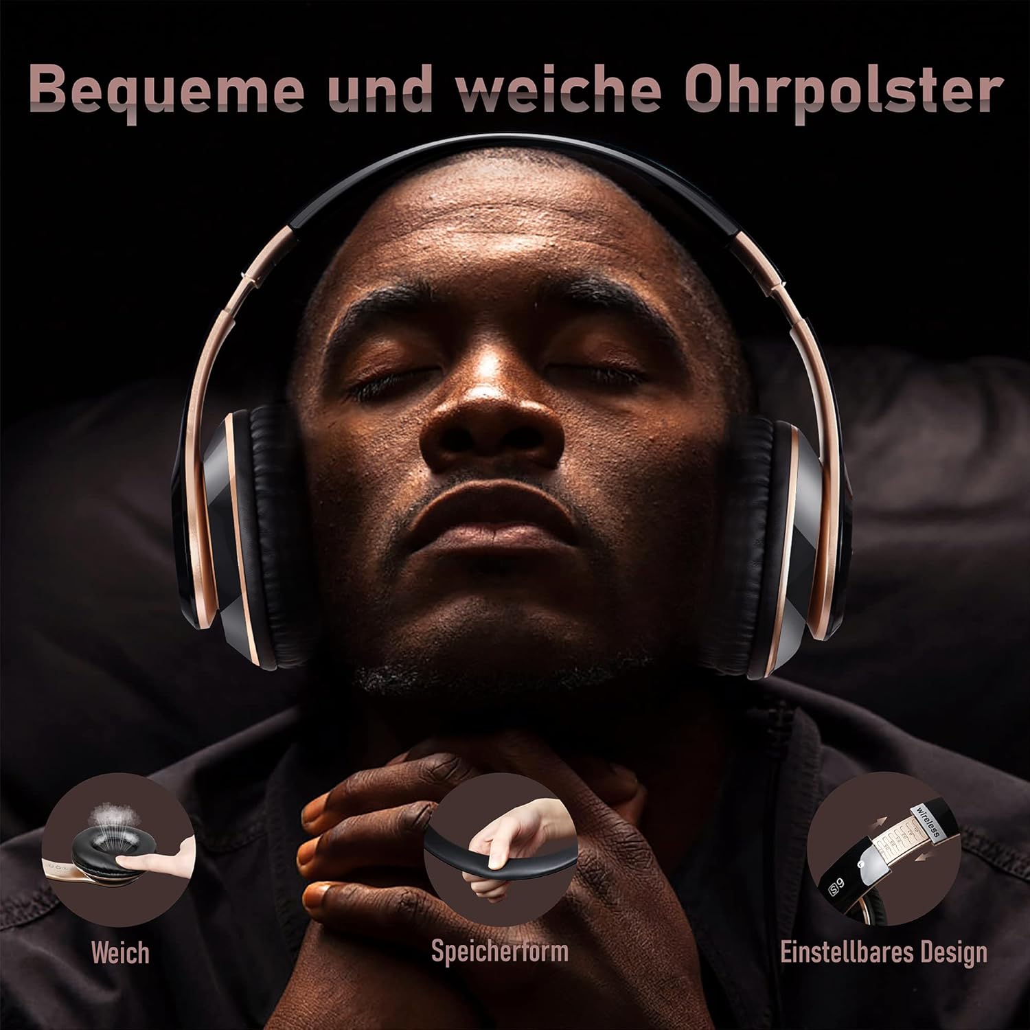 Thumbnail 1 de Lankey Sound Kopfhörer Over‑Ear 65 Std
