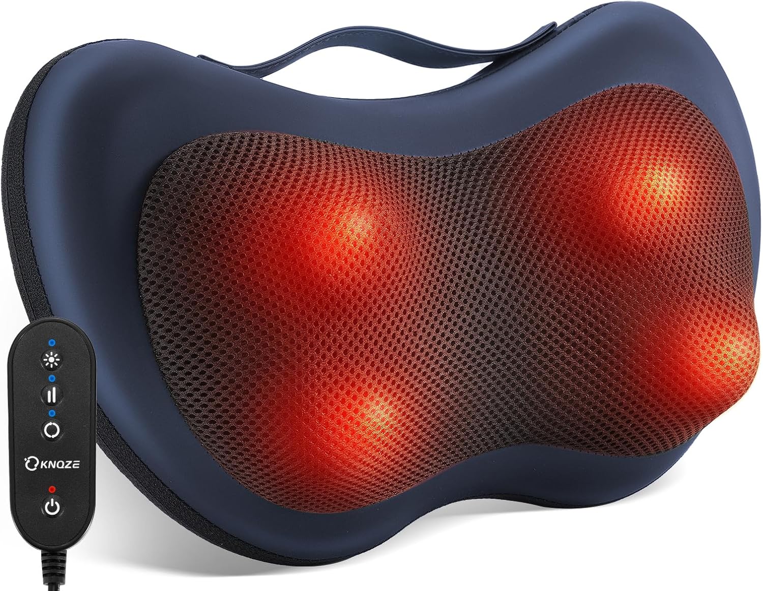 Detalle de KNQZE Massaggiatore per collo con calore e testine 3D: comfort mirato per spalle, collo e schiena