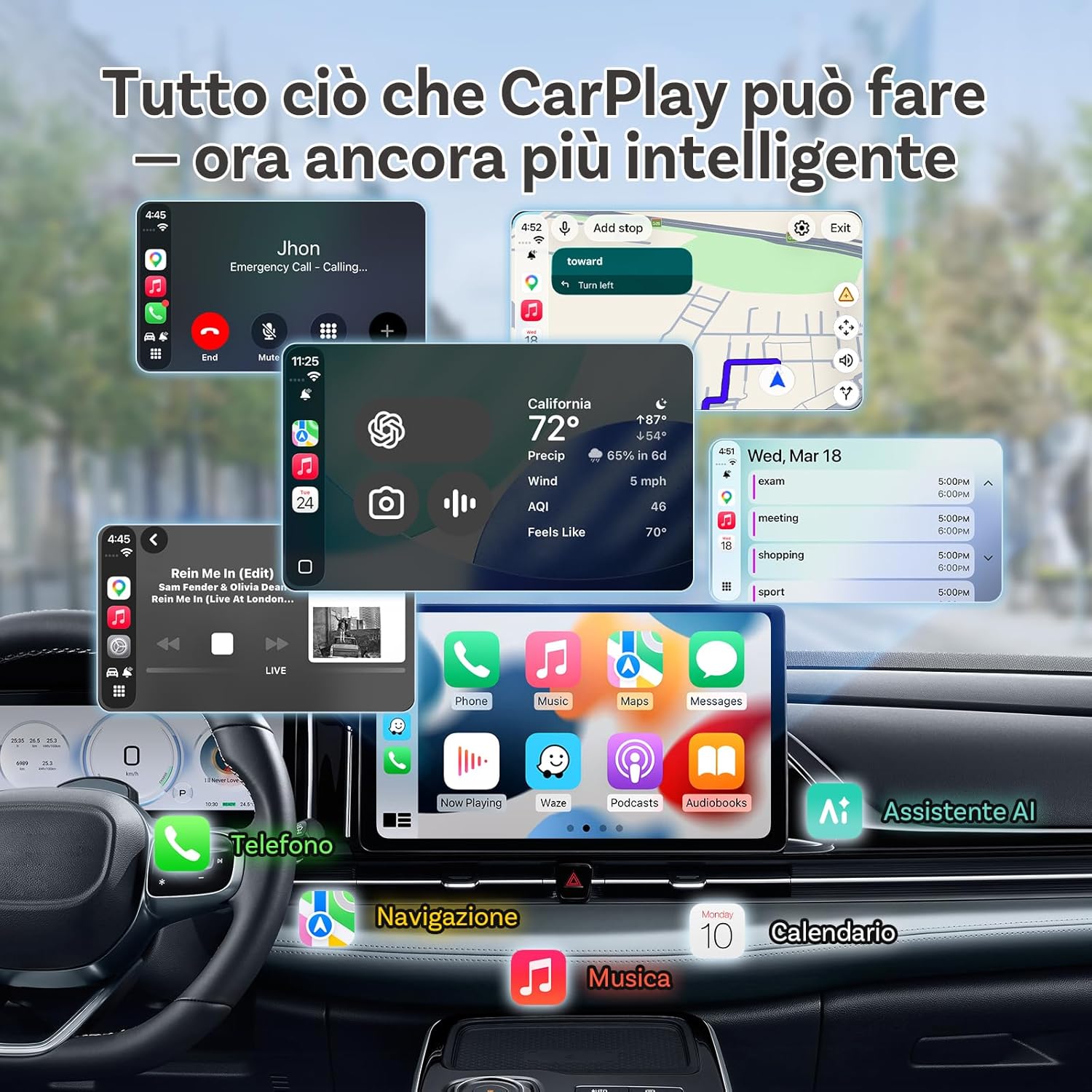 Thumbnail 6 de OTTOCAST Mini 2025 Adattatore CarPlay Wireless