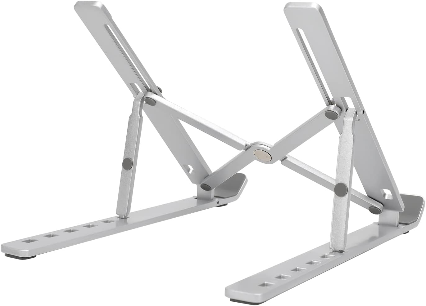 Thumbnail 2 de Amazon Basics Support portable pour ordinateur portable (6 réglages d’angle) pour 10 à 15,6 pouces, argenté