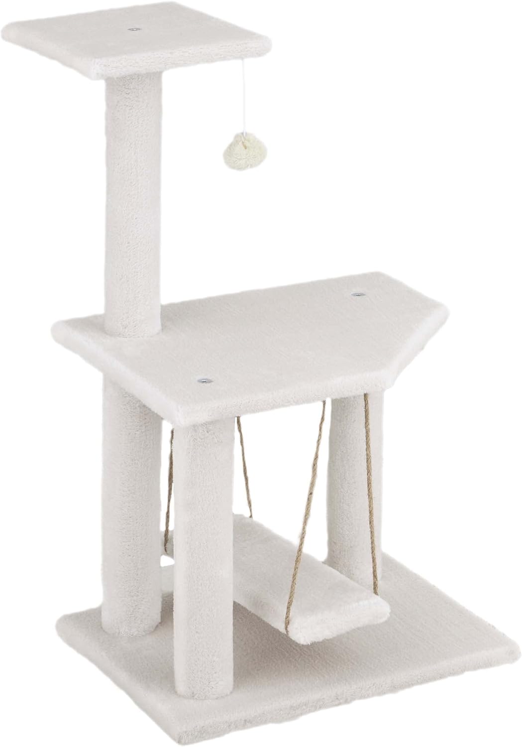 Detalle de Baroni Home castello tiragraffi 35x30x71 cm crema