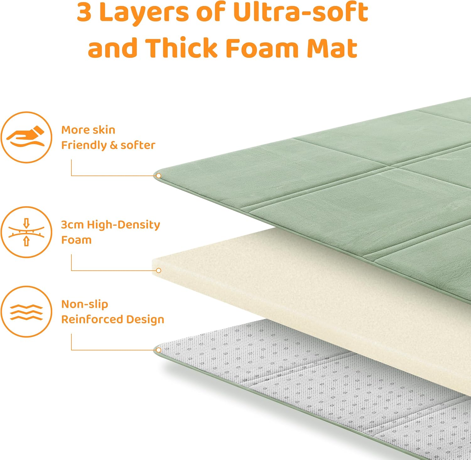 Thumbnail 4 de BYBYME 3cm Baby Play Mat 80×150 cm for Toddlers