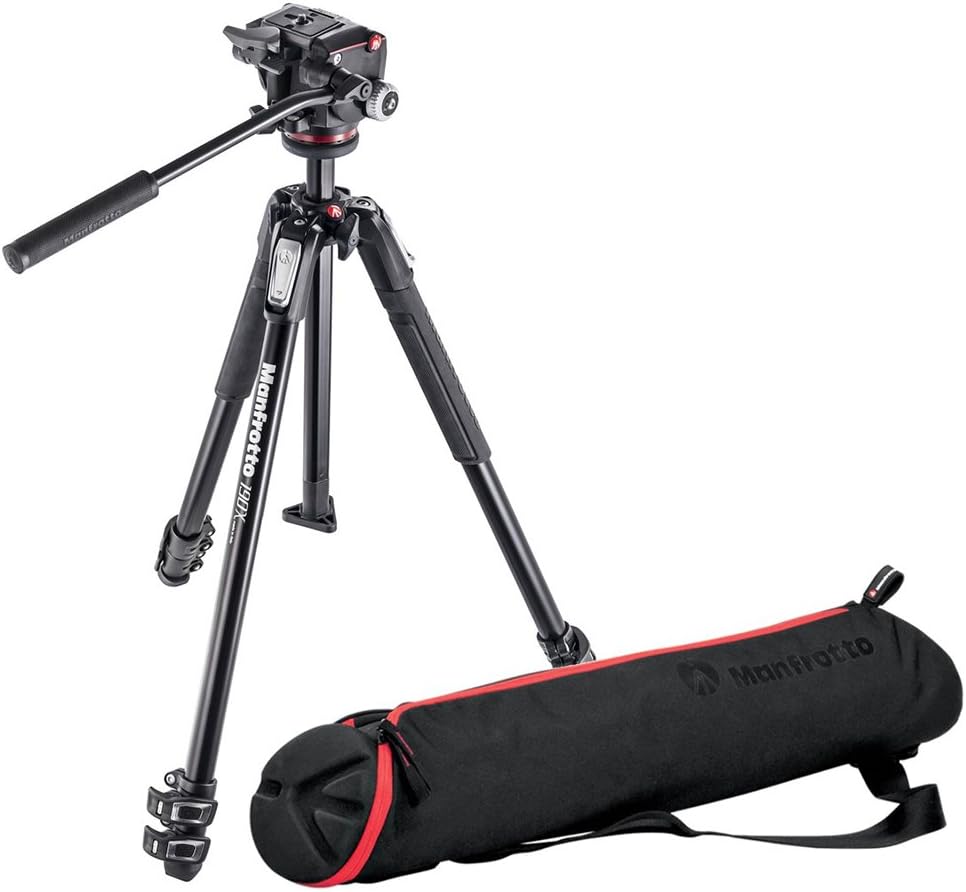 Detalle de Manfrotto 290 Xtra Stativ mit Joystick-Kopf und Stativtasche – 70 cm, schwarz