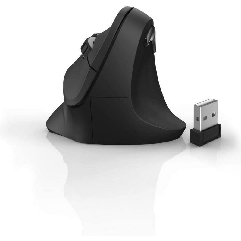 Detalle 2 de Hama EMW-500 Ratón ergonómico inalámbrico 1800 DPI