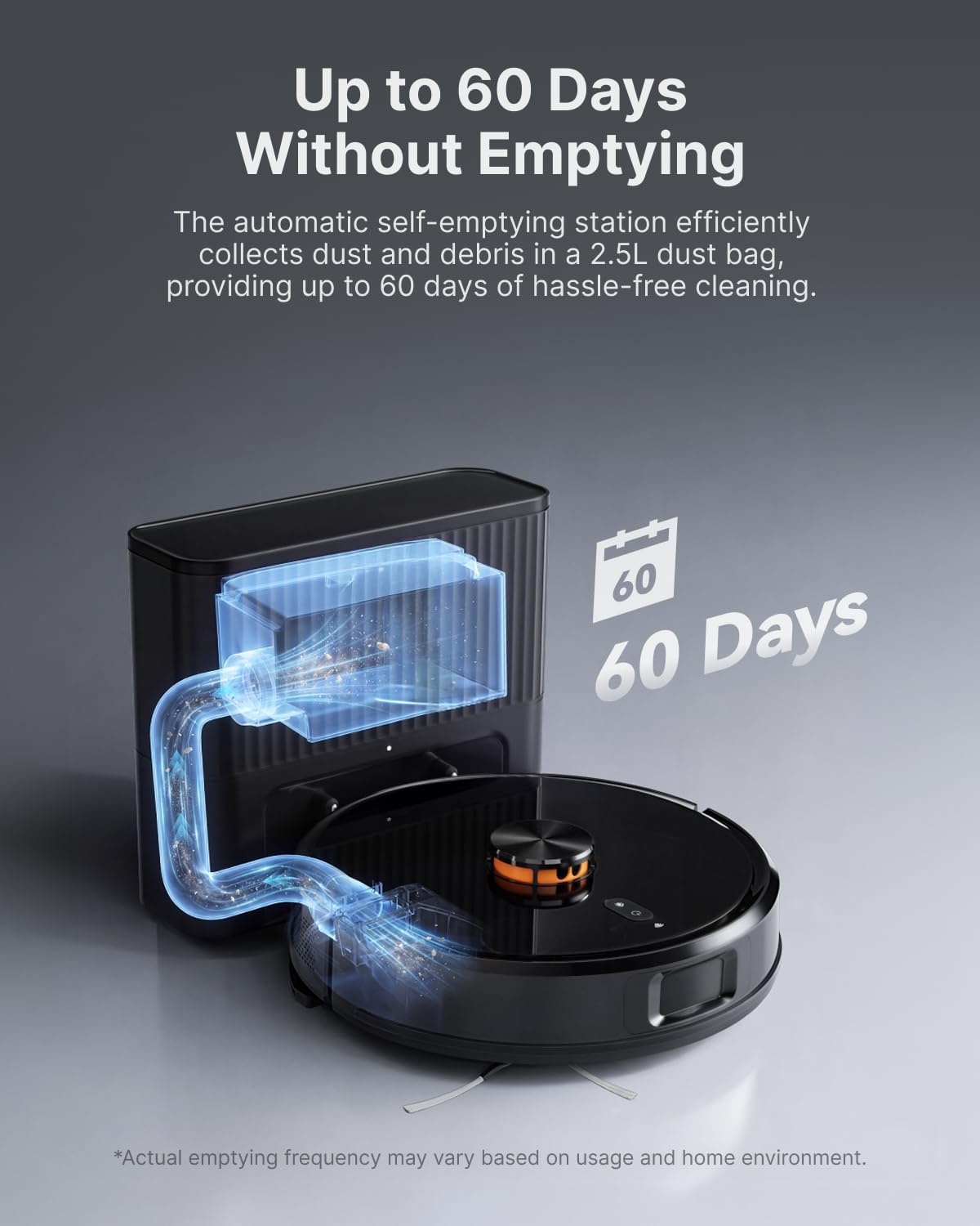 Thumbnail 1 de VONKO S6Pro Robot Vacuum and Mop, 8,000 Pa Suction, LiDAR, Self-Emptying