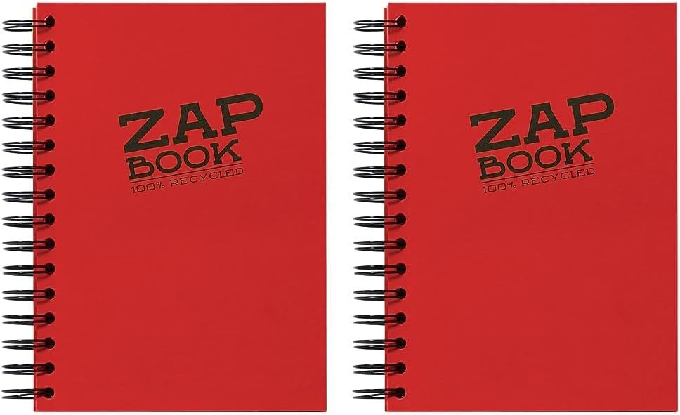 Thumbnail 2 de Clairefontaine 8355Cpack Zap Book – Carnets Spirituels et Croquis, 5x A5, 160 feuilles recyclées