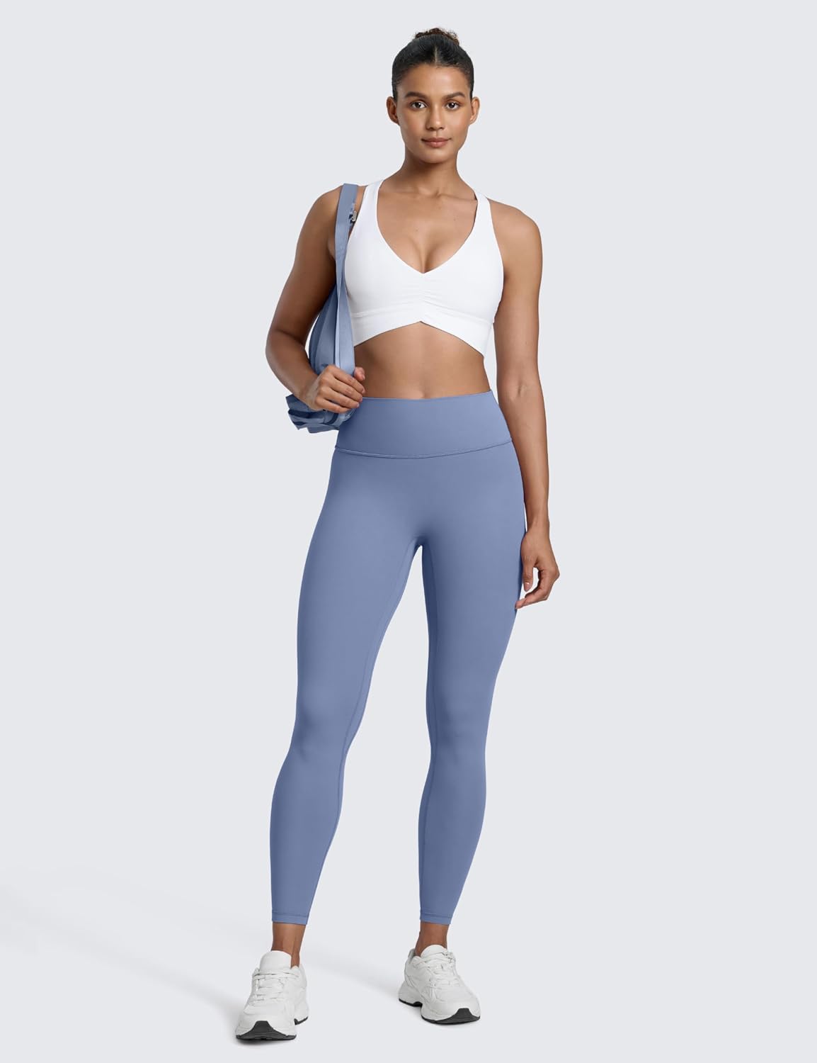 Detalle de CRZ YOGA Butterlift SecretSculpt Damen Scrunch Butt Leggings (High Waist, blickdicht)
