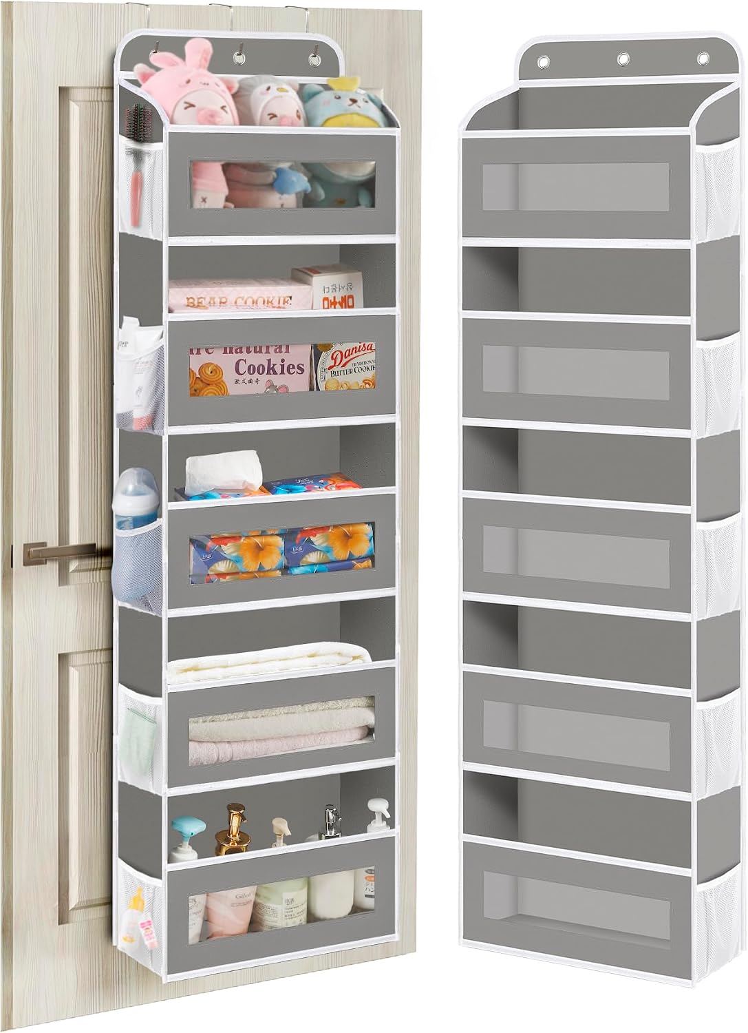 KYEVIS Over The Door Organizer 5-shelf with 10 pockets