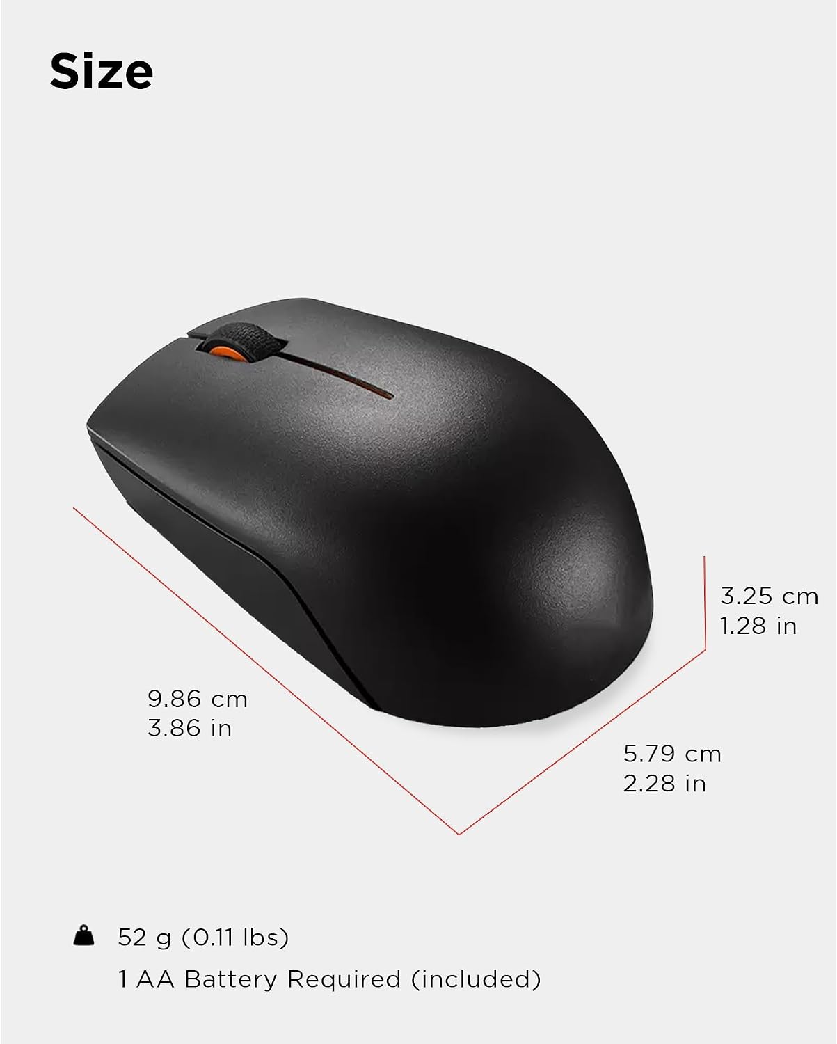 Thumbnail 6 de Lenovo 300 Wireless Compact Mouse Black