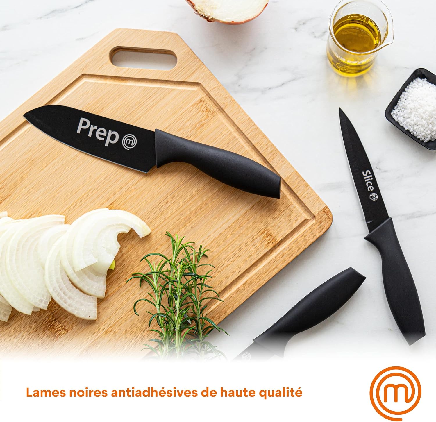 Detalle 2 de Set de couteaux cuisine MasterChef 3 lames