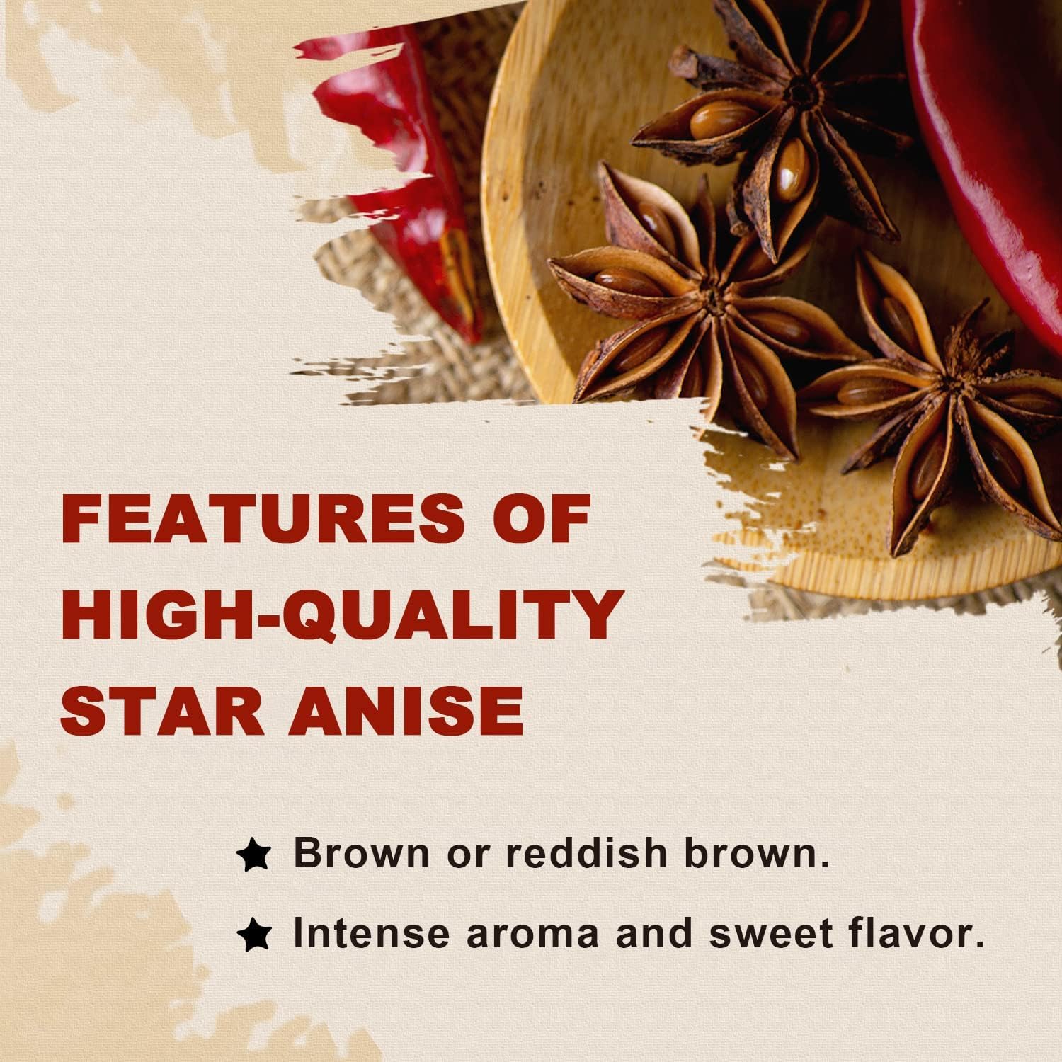 Thumbnail 4 de 52USA Whole Chinese Star Anise, 4 oz Non-GMO Verified Resealable Pouch