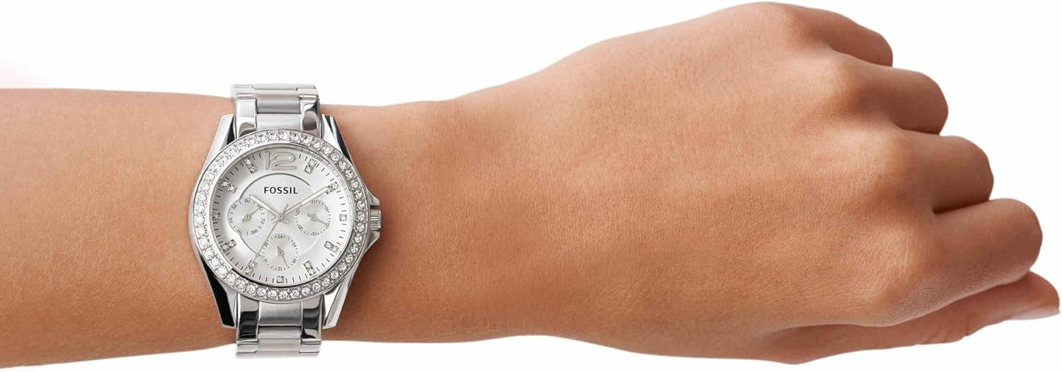 Detalle 2 de FOSSIL Riley Damenuhr Quarz Chronograph