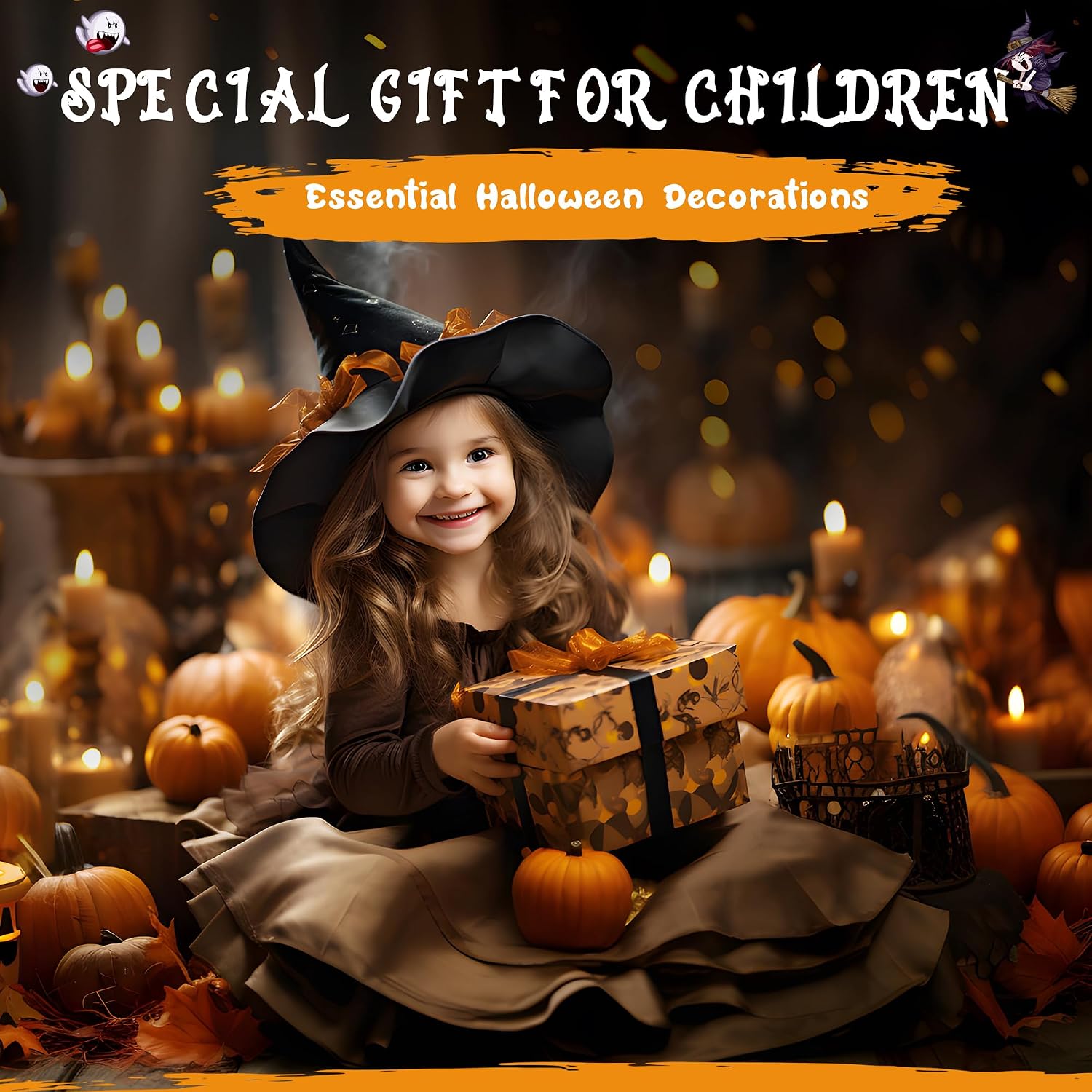 Detalle 2 de EVERBRITE E021060AU Halloween-hoofdlampjes met pompoen, 2 stuks