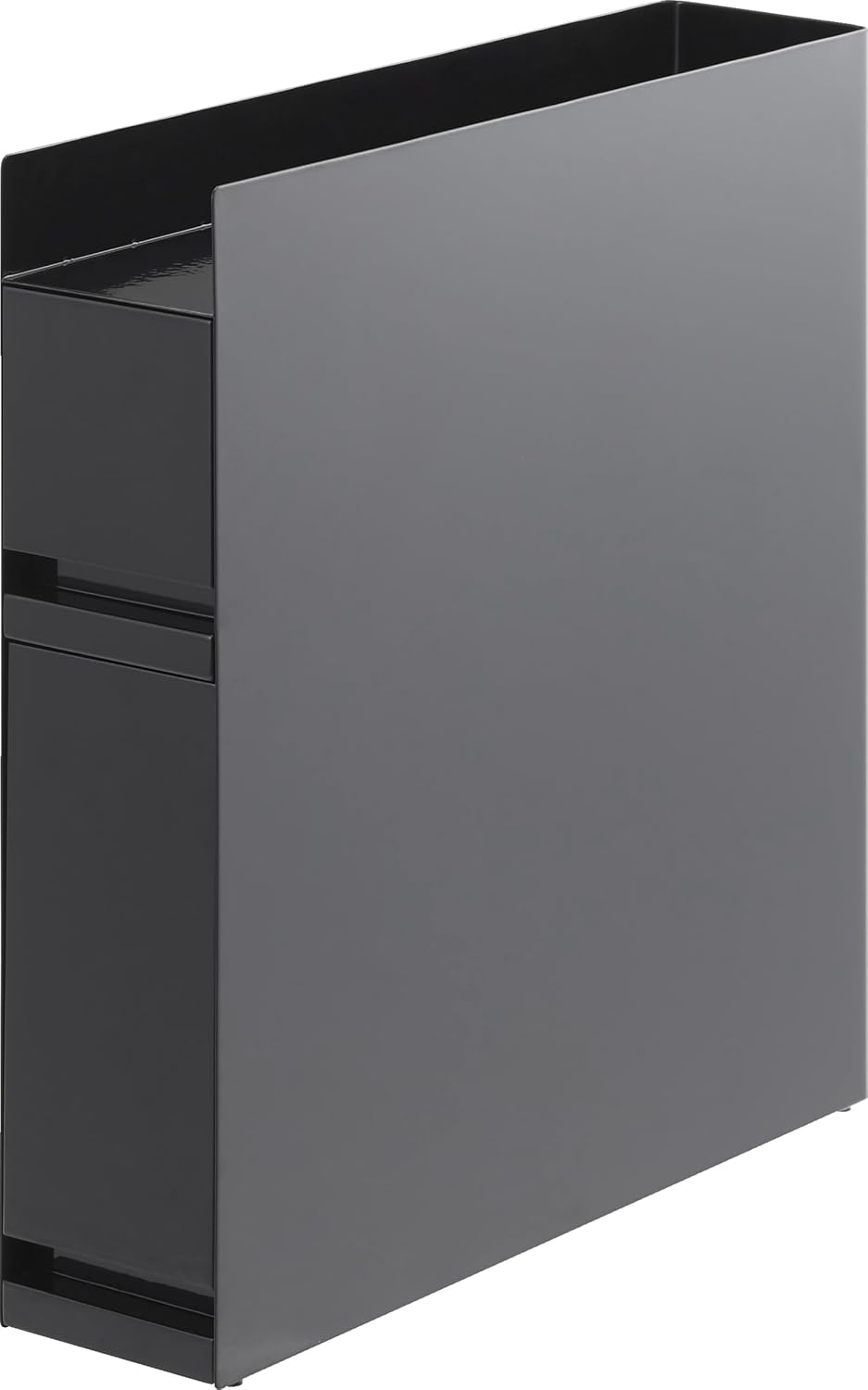 Detalle de 山崎実業 tower 4335 隠せる調味料ラック 2段 ブラック 奥行50~93cm