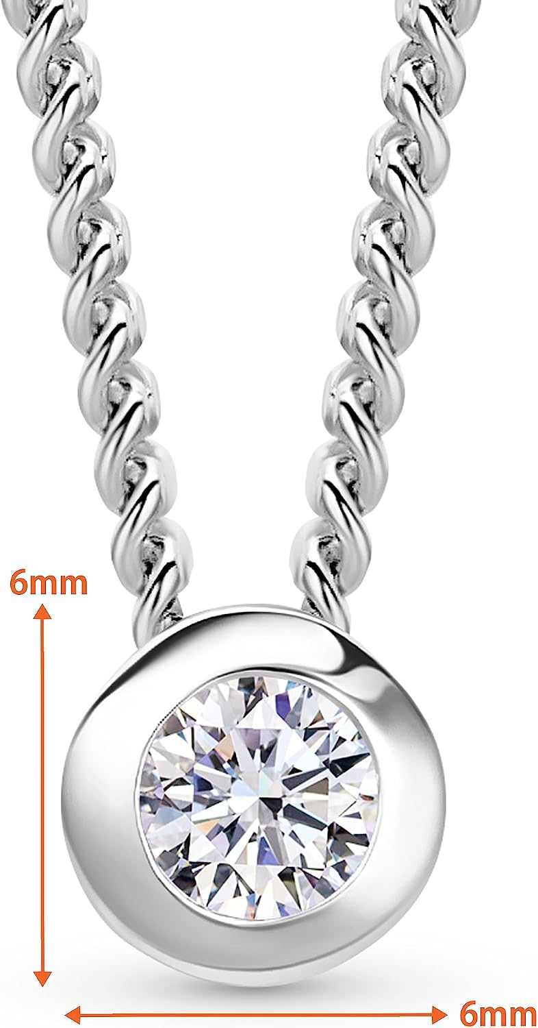Detalle de Orovi collana donna Argento 925 con zircone