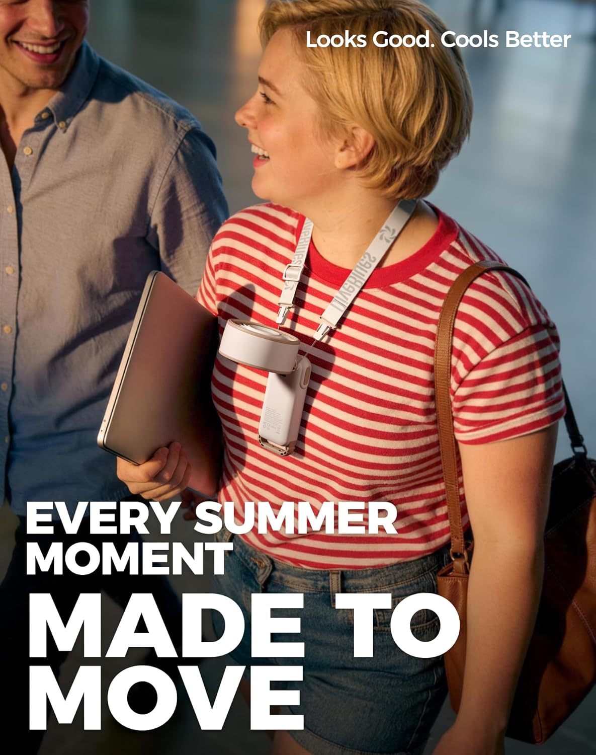 Thumbnail 6 de Diveblues Handheld Turbo Fan: 1–100 Speed, USB-C Rechargeable, 4-in-1 Portable Cooling