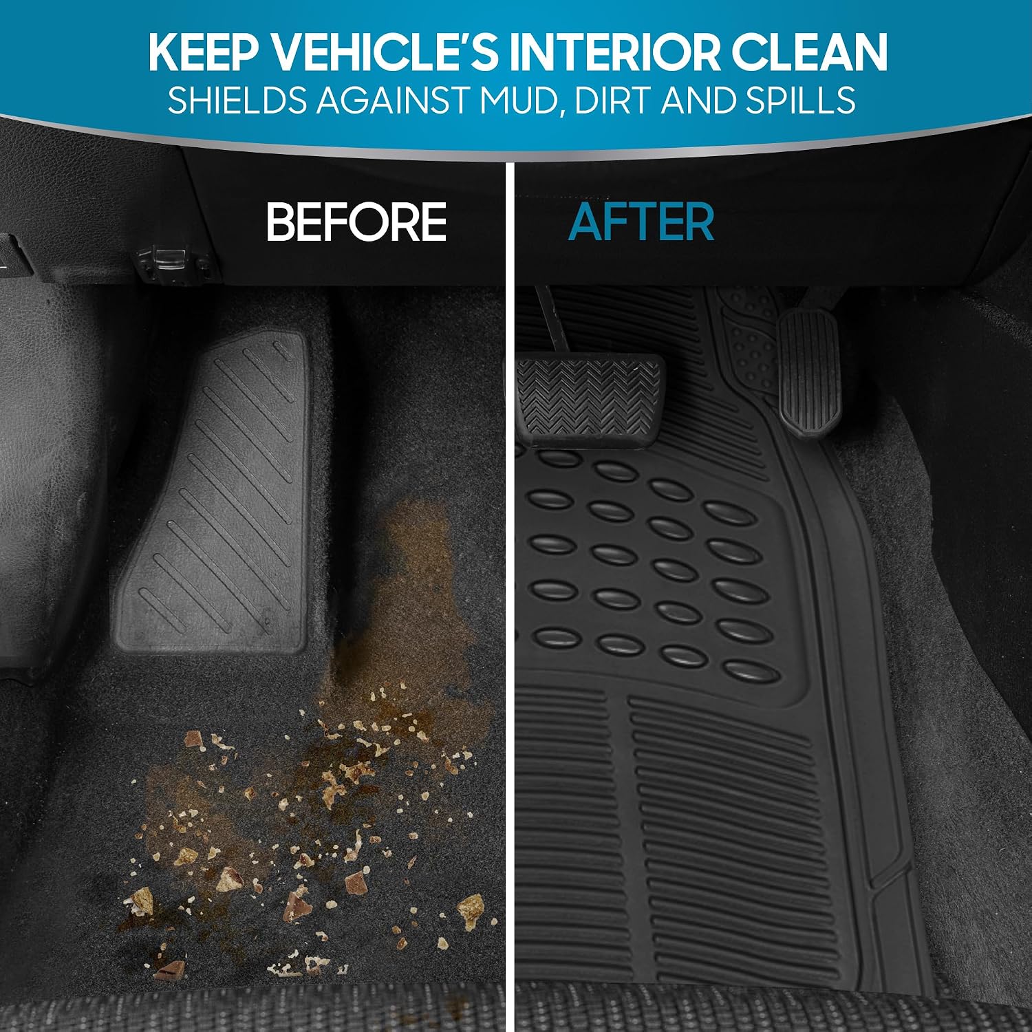 Detalle 2 de BDK Car Floor Mats, 4-Piece