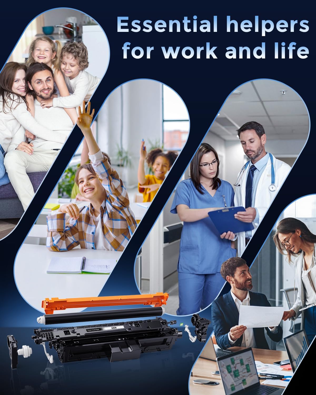 Thumbnail 6 de Pack Kuva 069 / 069H cartouches de toner compatibles Canon 069H (4-pack) pour imageCLASS & LBP