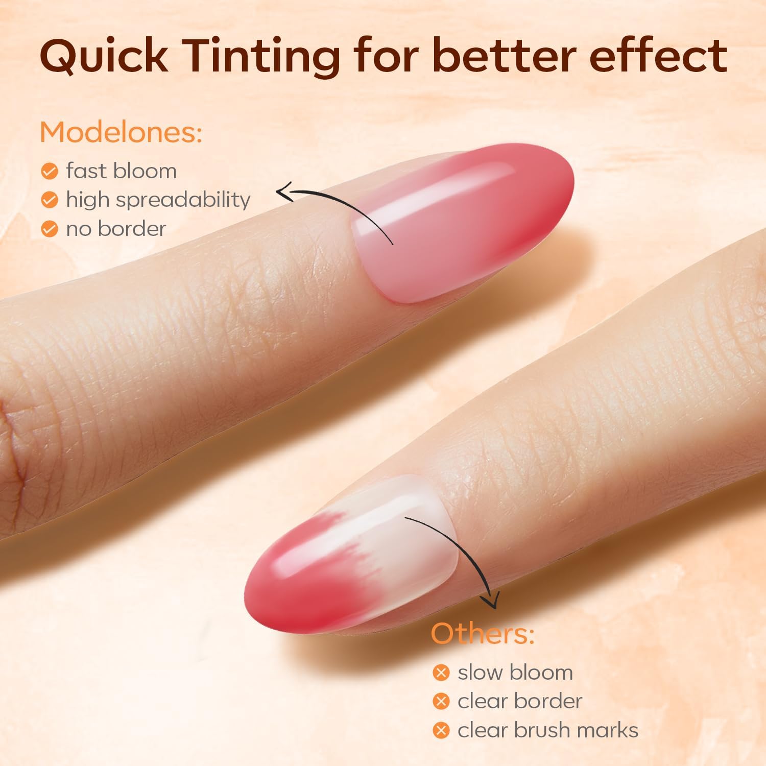 Detalle de Modelones Blooming Gel Nagellack 10ML – Blühender Marmoreffekt für Nail Art