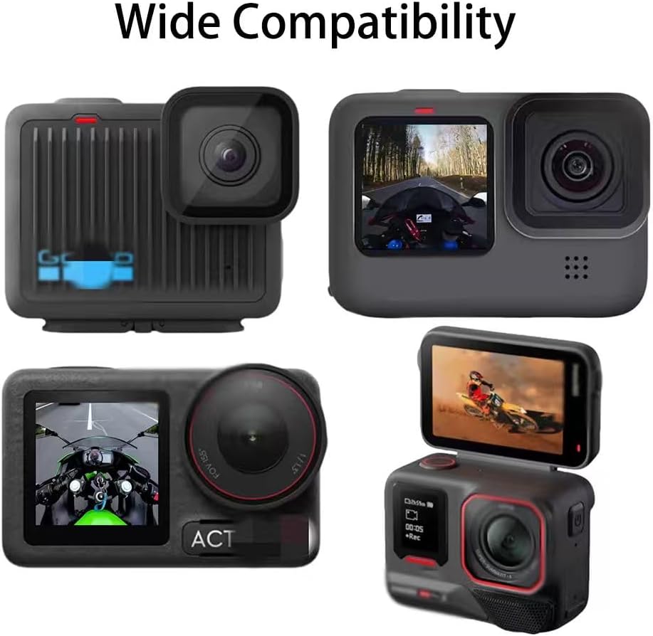 Thumbnail 5 de RV Murts Motorcycle Helmet Chin Strap Mount for GoPro Hero, Action Camera and DJI Osmo Action 5 Pro