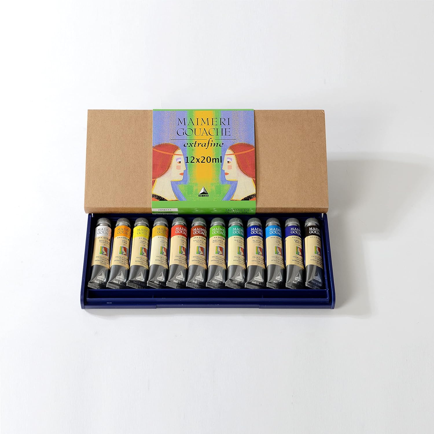 Thumbnail 2 de Maimeri Scatola in Plastica con 12 Tubi da 20 ml – Colori a Tempera Extrafini