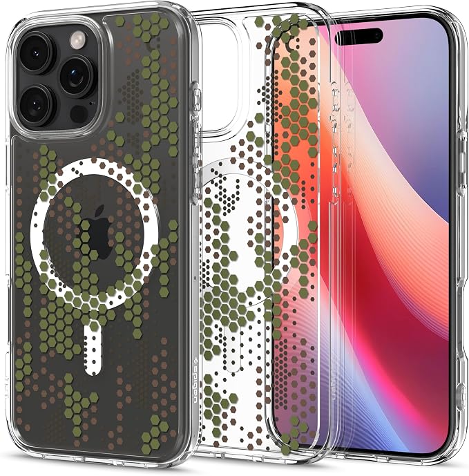 Detalle de Spigen Ultra Hybrid MagFit para iPhone 16 Pro