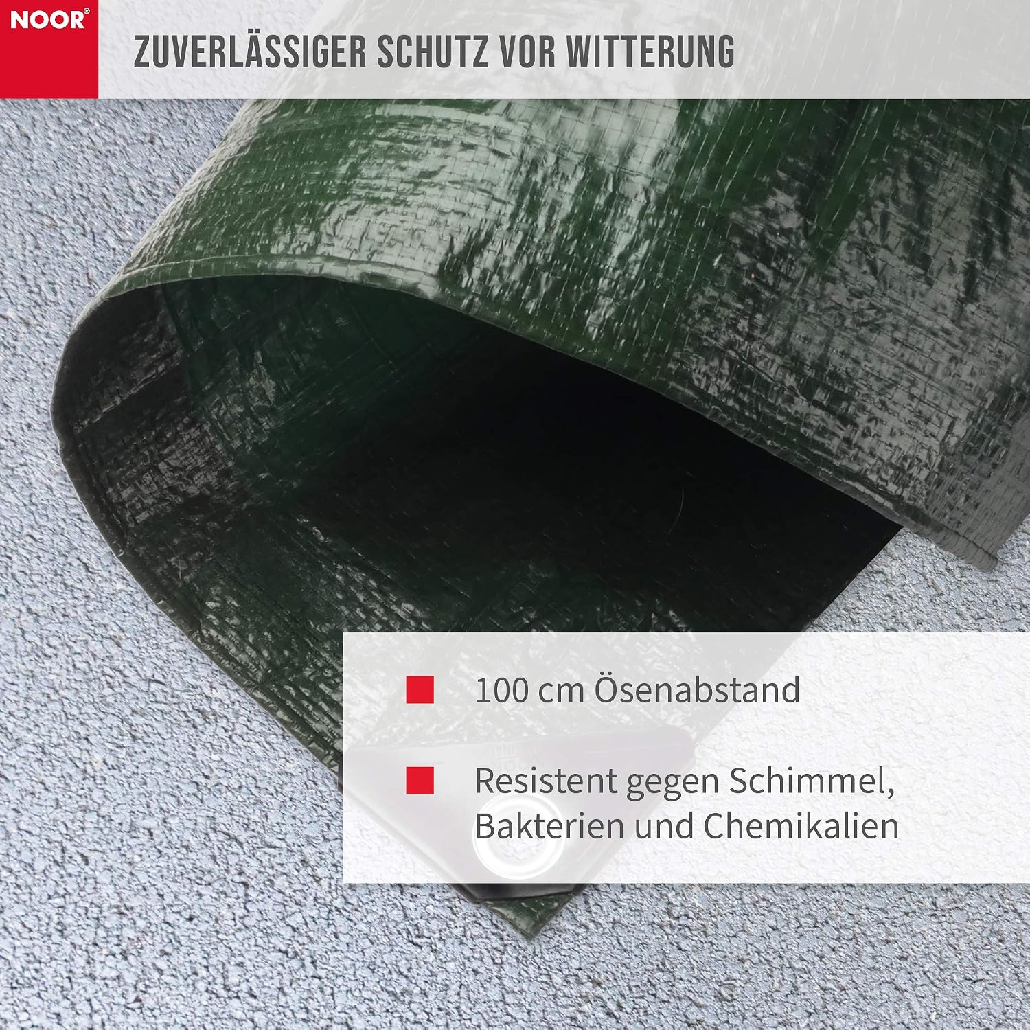 Thumbnail 3 de NOOR 0450506090GR plandeka ochronna 500 × 600 cm, wodoodporna i UV